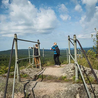 Blick vom Rudolfstein - Wandern im Fichtelgebirge