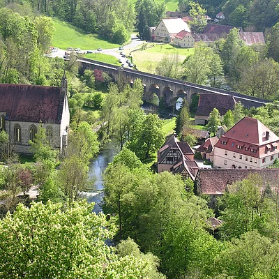 Mühlen im Taubertal (Rothenburg ob der Tauber, Romantisches Franken)