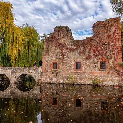 Schöntalsee Ruine Herbst