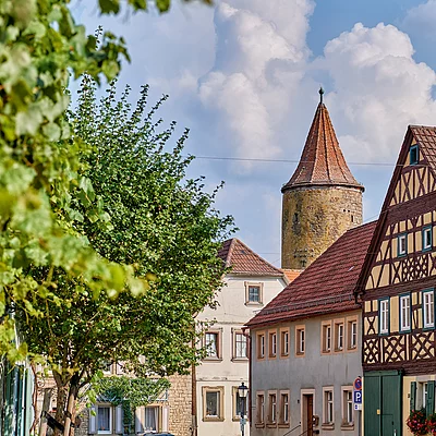 Stadtkern mit Fachwerk (Prichsenstadt/Steigerwald)