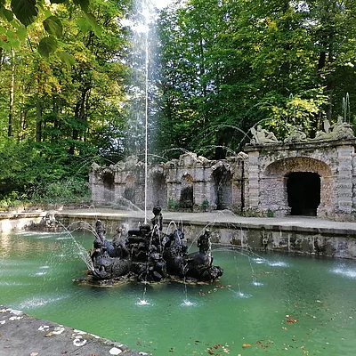 Eremitage - Untere Grotte mit Wasserspiele