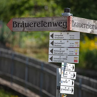 Wanderschild - Brauereienweg (Aufseß, Fränkische Schweiz)