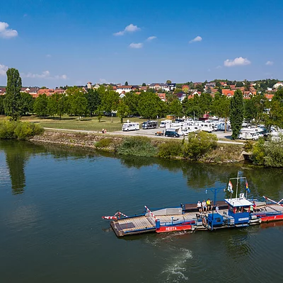 Die Mainfähre bei Dettelbach (Dettelbach/Fränkisches Weinland)