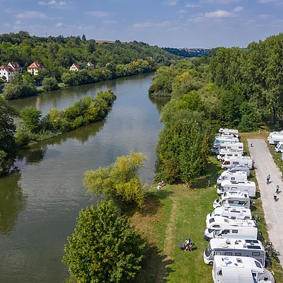 Wohnmobilstellplatz am Main (Kitzingen/Fränkisches Weinland)