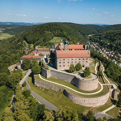 Die Plassenburg in Kulmbach (Kulmbach, Frankenwald)