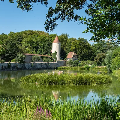 Parkanlage am Rothenburger Weiher (Dinkelsbühl/Romantisches Franken)