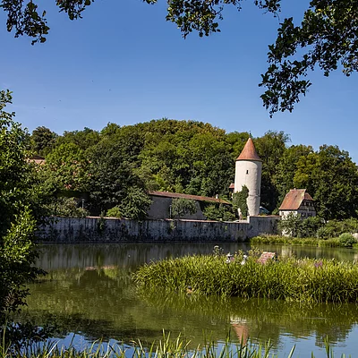 Parkanlage am Rothenburger Weiher (Dinkelsbühl/Romantisches Franken)