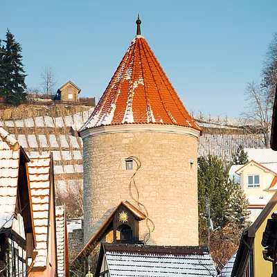 Winterlandschaft in Sommerhausen