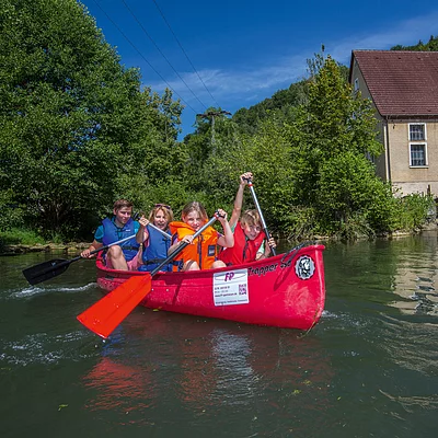 Kanadierfahren auf der Pegnitz (Nürnberger Land)