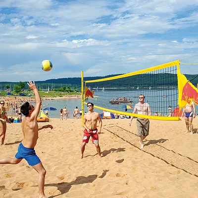 Beach-Volleyball am Brombachsee (Fränkisches Seenland)