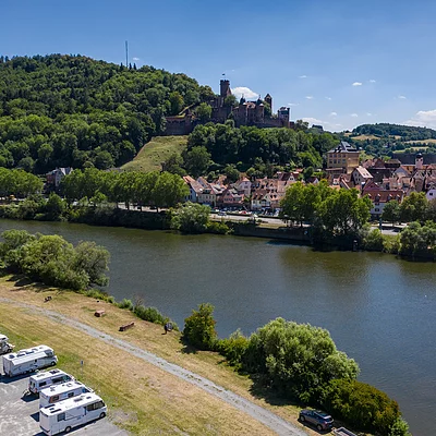 Burg Wertheim am Main mit Wohnmobilstellplatz (Wertheim/Liebliches Taubertal)