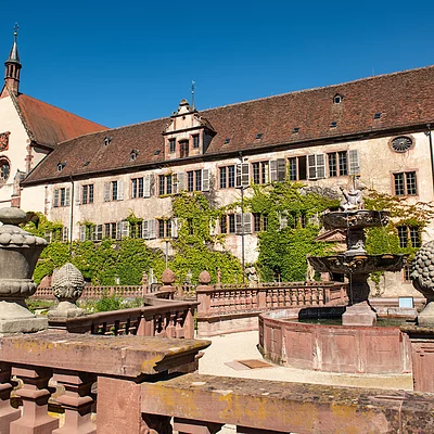 Kloster Bronnbach mit barockem Abteigarten (Wertheim/Liebliches Taubertal)