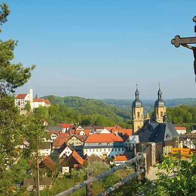 Wallfahrer und Ort Gößweinstein