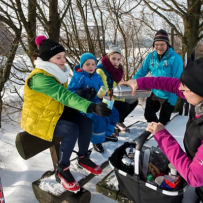 Langlauf-Pause bei Wülfertsreuth