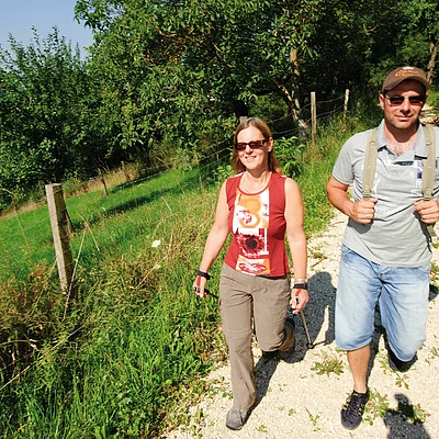 Wandern mit Panoramablick bei Absberg