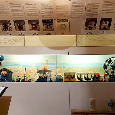 Miniaturmodell der Bergkirchweih im Steinbach Biermuseum (Erlangen, Städteregion Nürnberg)