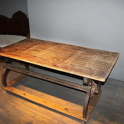 Rechentisch im Haus der Geschichte (Dinkelsbühl, Romantisches Franken)