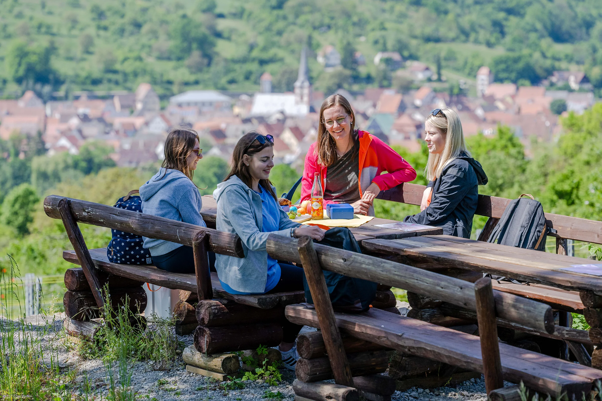 Auf dem Panoramaweg Taubertal bei Röttingen