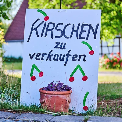 Kirschenverkauf in Gräfenberg in der Fränkischen Schweiz