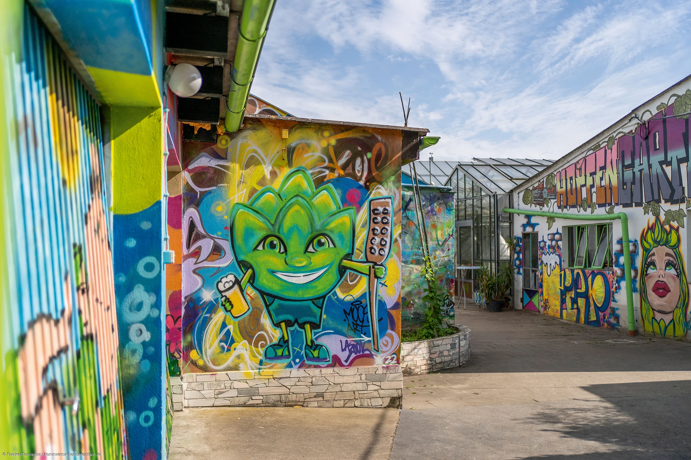 Graffiti im Hopfengarten Bamberg