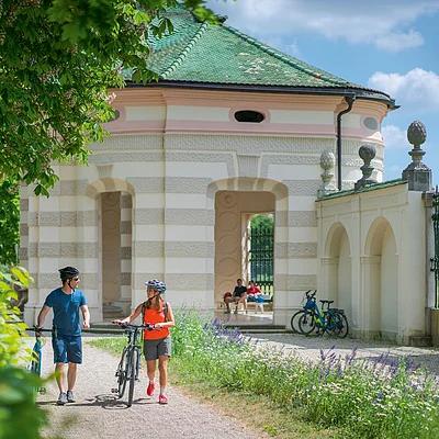 Radler im Hofgarten Eichstätt