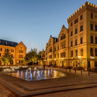 Abendstimmung am Albertsplatz