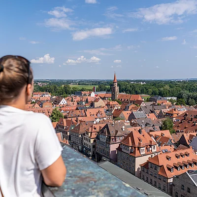 Blick auf die Fürther Altstadt