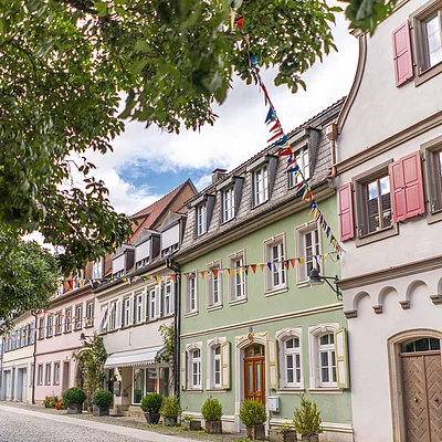 Alte Handwerks- und Kaufmannshäuser im Stadtviertel Zürch