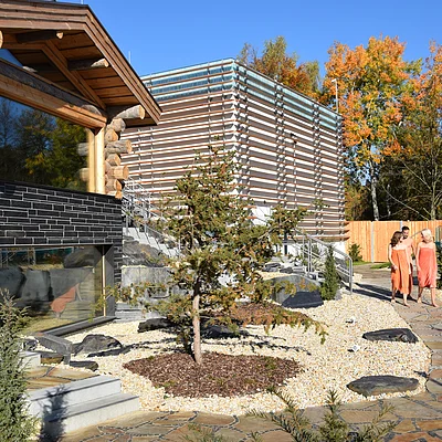 Saunagarten der Therme Bad Steben