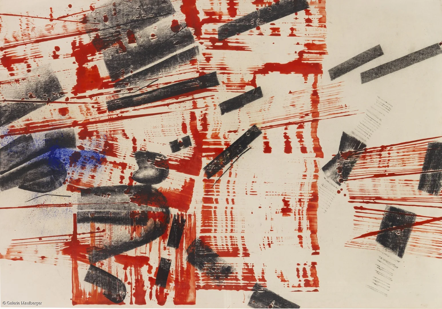 Herbert Zangs, Scheibenwischer-Reihung, 1957