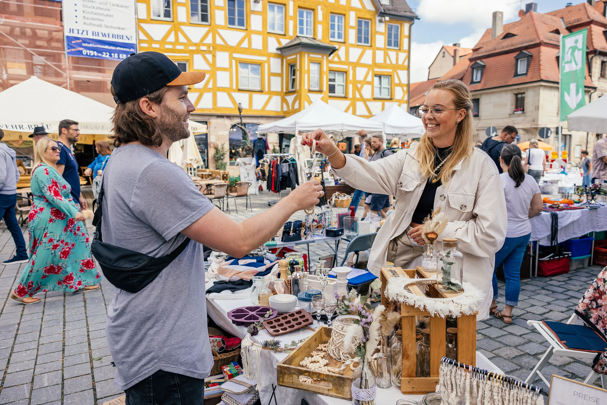 Grafflmarkt in der Fürther Altstadt am 25.06.2022; FOTO: Tim Händel