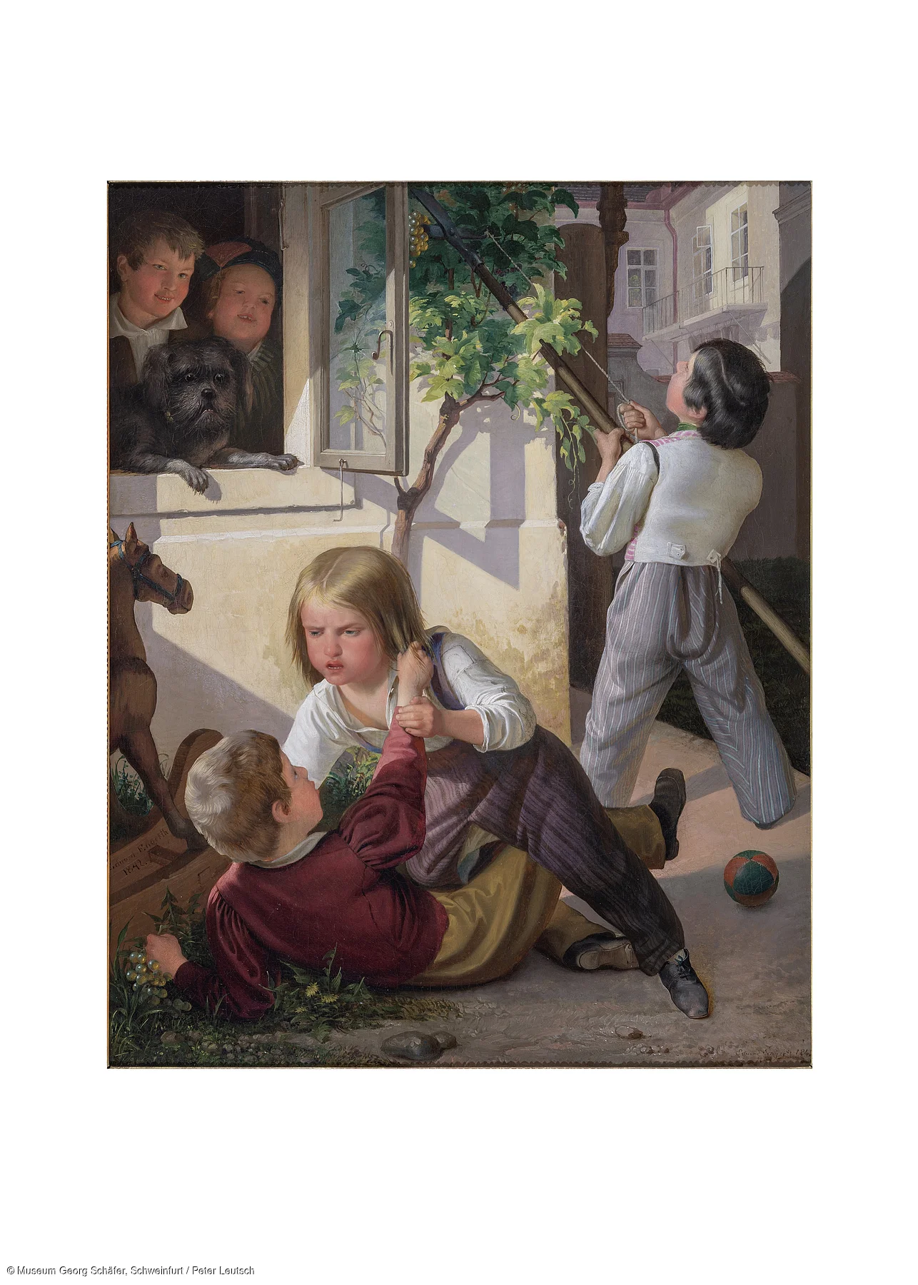 Eduard von Engerth, Raufende Buben, 1842