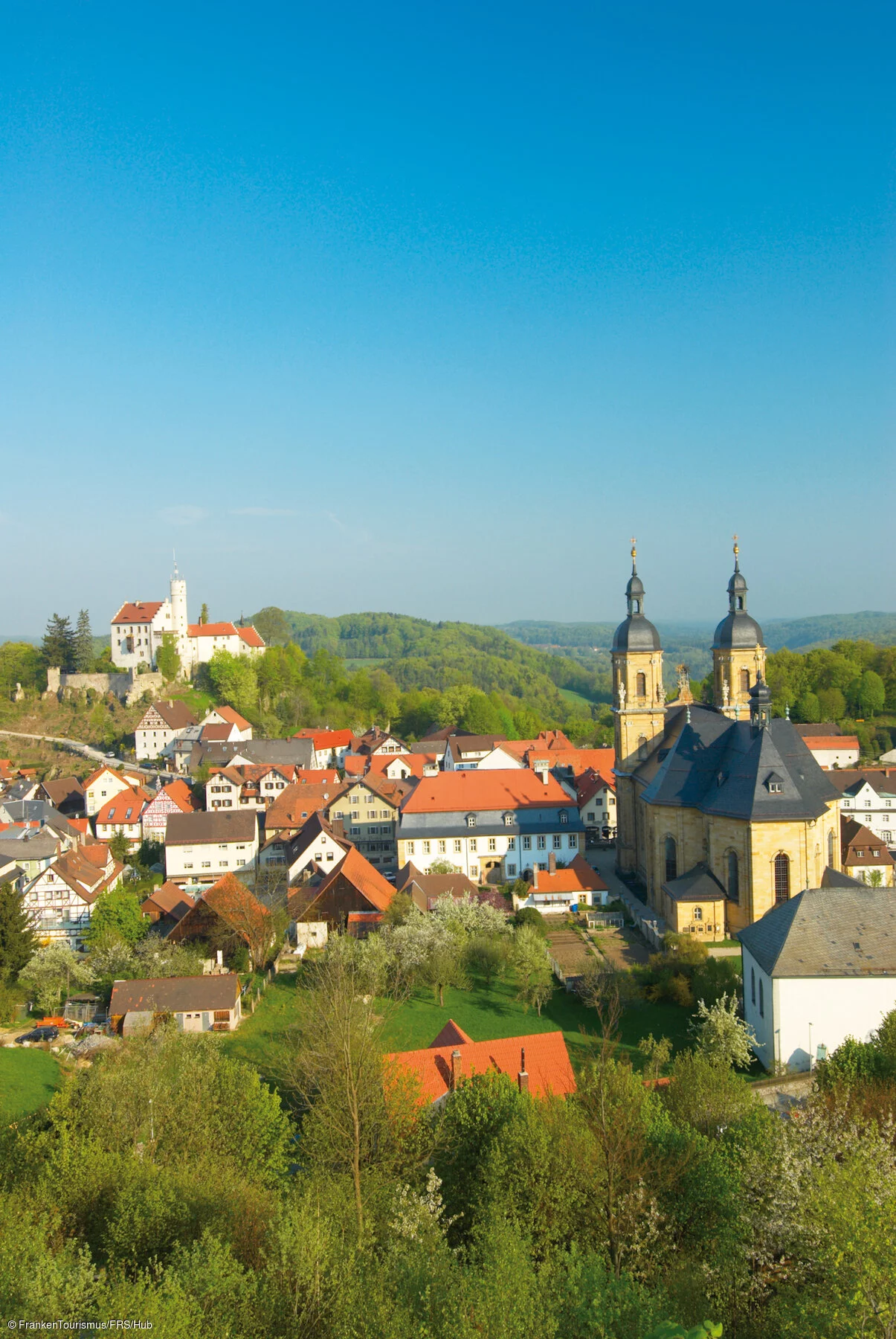 Wallfahrer und Ort Gößweinstein