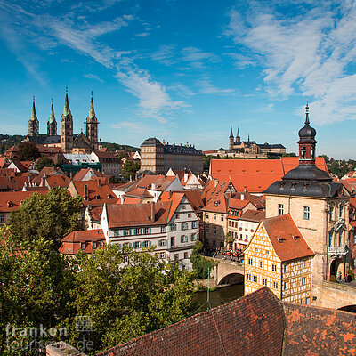 Blick über die Altstadt (Bamberg, Steigerwald)